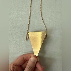 Madewell Gold Triangle Pendant Necklace